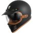 Casco Cafe Racer Con Gafas
