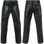 Pantalones De Piel Hombre Motociclista